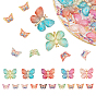 2 Bags 2 Style Opaque Acrylic Charms, Butterfly