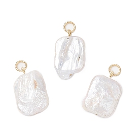 Подвески из натурального пресноводного жемчуга, прямоугольник амулеты