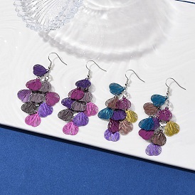 430 серьги с подвесками в форме сердца из нержавеющей стали, с железными крюками серьги, платина