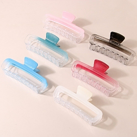 Plastic Claw Hair Clips, Hair Accessories for Women & Girls, Rectangle