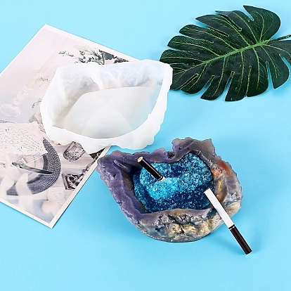 DIY Food Grade Silicone Ashtray Molds, Resin Casting Molds, Clay Craft Mold Tools, Shell Shape