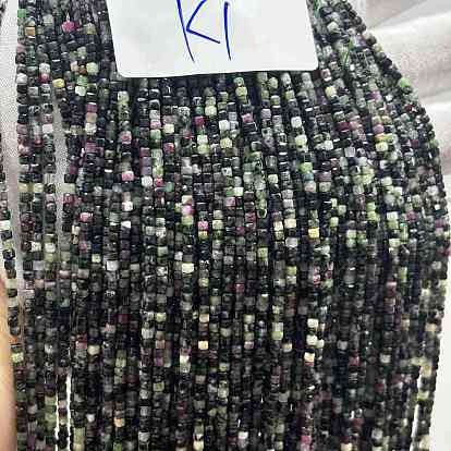 Натуральный рубин в цоизита бусин пряди, кубические