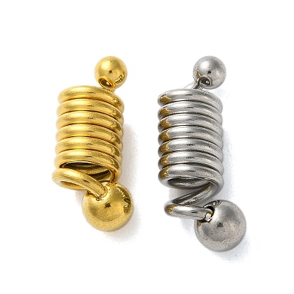 304 из нержавеющей стали европейские шарики, бусины с большим отверстием, форма пружины