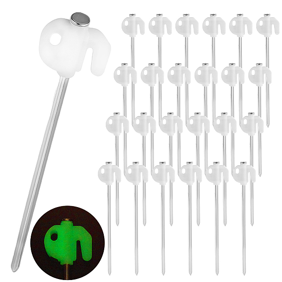 24шт. железный гвоздь PE, палатка натянута для улицы