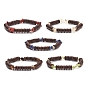Natural Gemstone & Coconut Beaded Stretch Bracelet for Women