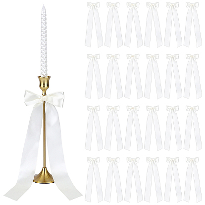 Украшения в виде бантиков из полиэстера, для декора свадебного банкета