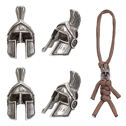 4шт. латунные бусины для шлема, для edc нож струнный кулон парашют струнный инструмент