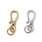 304 Stainless Steel S-Hook Clasps, Ion Plating(IP), Long-Lasting Plated