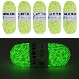 Luminous Two Tone Polyester Yarns, Glow in the Dark Yarn, for Weaving, Knitting & Crochet
