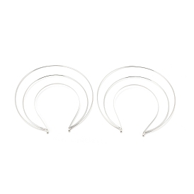 Iron Hair Band Findings, Triple-ring, for Lolita, Crown Accessories