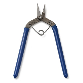 Steel Jewelry Pliers, with Plastic Handle Cover, Needle Nose Pliers
