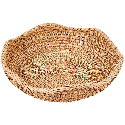 Корзина для хранения из ротанга, круглые