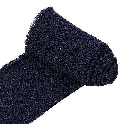 Polyester Ribbed Elastic Fabric Band, Soft Stretchy Trim for DIY Loungewear, Headbands & Sewing Projects