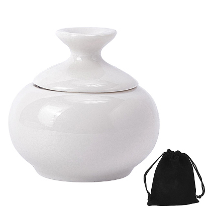 1керамическая миниатюрная урна для кремации домашних животных, с бархатными мешочками из поликарбоната