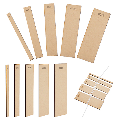 10шт 5 стиль деревянные макраме кисточки производители, направляющая для резки прямоугольника