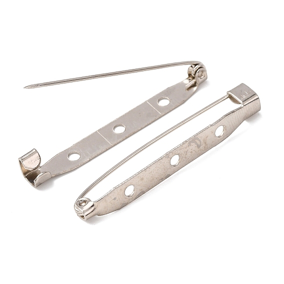 Железа брошь контактный назад булавки на вылов бар с 3 отверстиями