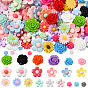 200 шт. 8 стили непрозрачной смолы декодируют кабошоны, цветок