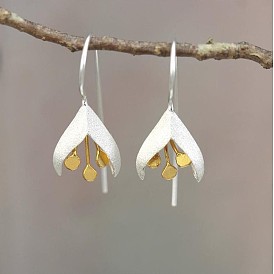 Snowflake Separation Flower Earhook Short Temperament Elegant Orchid Earring Personality Fashion Jewelry Earrings