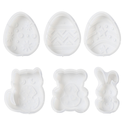 Пасхальные силиконовые формы своими руками, изготовление украшений, формы для литья смолы, для уф-смолы, изготовление ювелирных изделий из эпоксидной смолы, белые