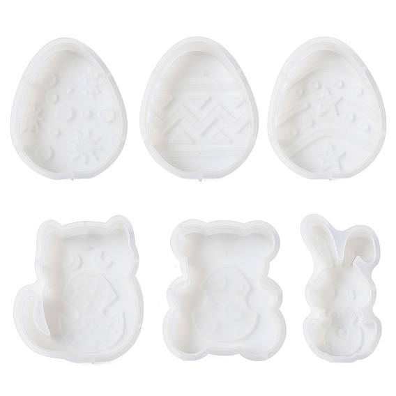 Пасхальные силиконовые формы своими руками, изготовление украшений, формы для литья смолы, для уф-смолы, изготовление ювелирных изделий из эпоксидной смолы, белые