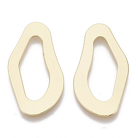 Латунные соединительные колечки, без никеля , реальный 18 k позолоченный