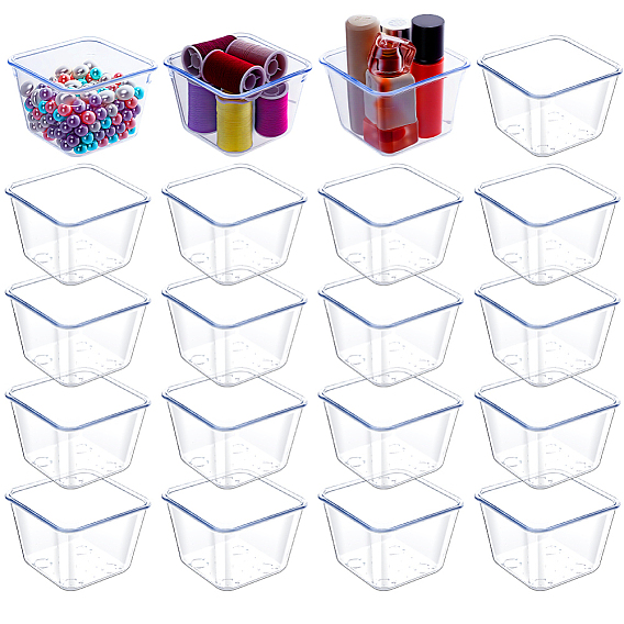 Plastic Drawer Divider Storage Box, Square
