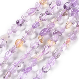 Natural Ametrine Beads Strands, Nuggets, Tumbled Stone