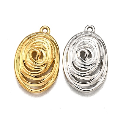 304 подвески из нержавеющей стали, овальный шарм