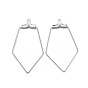 316 découvertes de boucles d'oreilles en acier inoxydable chirurgical, pentagone