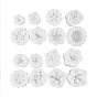 Succulent Flower DIY Food Grade Silicone Candle Molds, Aromatherapy Candle Moulds, Scented Candle Making Molds