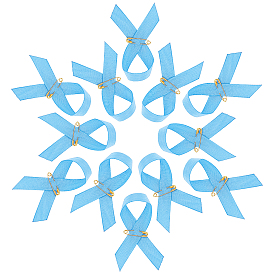 Брошь из полиэстера, с железными булавками, осведомленности ленты