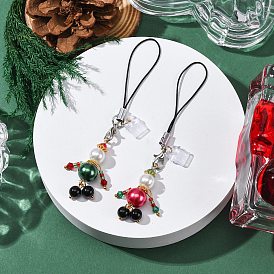 Человеческие стеклянные мобильные ремни, с петлей для шнура и пылезащитными заглушками из ПВХ, платина