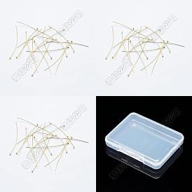 120pcs 3 Stile Kugelkopfstifte aus Messing, langlebig überzogen, Nickel frei
