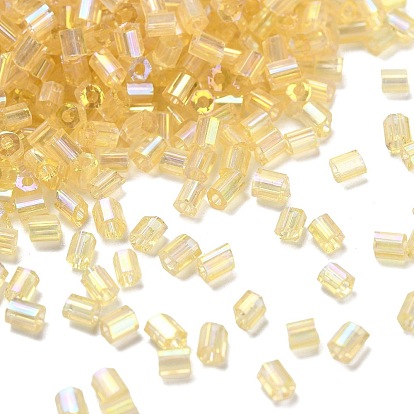 Прозрачные цвета радуги стеклянные бусины круглой формы