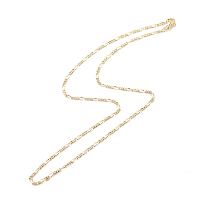 Brass Figaro Chains Necklace for Women, Cadmium Free & Lead Free