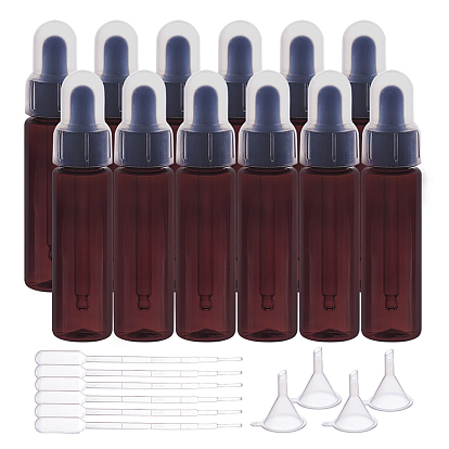 Essential Oil Bottles Makings, with Plastic Bottle Caps, Dropper, Funnel Hopper