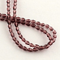 Transparent Glass Bead Strands, Faceted, Drop, 5x3mm, Hole: 1mm, about 99~101pcs/Strand, 19.7 inch
