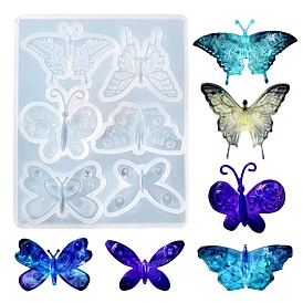 Силиконовые формы для украшения бабочки своими руками, формы для литья смолы, для изготовления изделий из уф-смолы и эпоксидной смолы