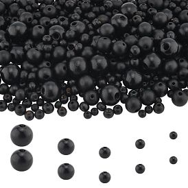 Природных шарики древесины, окрашенные, круглые