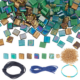 Набор для самостоятельного изготовления браслета из стеклянных бус, плитка браслет