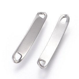 304 Stainless Steel Links Connectors, Curved, Oval