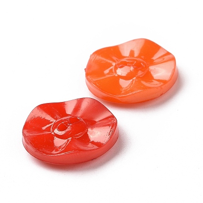Acrylic Sewing Buttons, Plastic Buttons for Costume Design, 2-Hole, Dyed, Flat Round