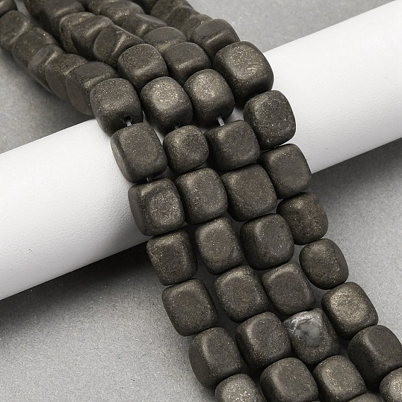 Природного пирита бисер нитей, кубоид