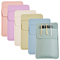 Чехол для ручек из искусственной кожи, пенал для офисных школьников, прямоугольные
