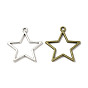 Сплавочные подвески тибетского стиля, без кадмия и без свинца, полая звезда
