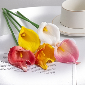 Plastic Simulation Calla Lily, for Wedding Home Living Room Table Decoration