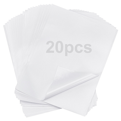 20 шт. хлопковая бумага с двусторонней клейкой лентой, прямоугольные