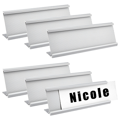 Держатель таблички с названием стола из алюминиевого сплава, прямоугольные