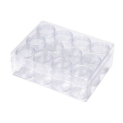 Wholesale 12 Grids Rectangle Plastic Bead Organizer Containers