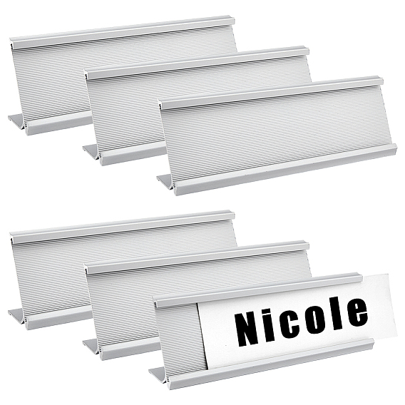 Держатель таблички с названием стола из алюминиевого сплава, прямоугольные